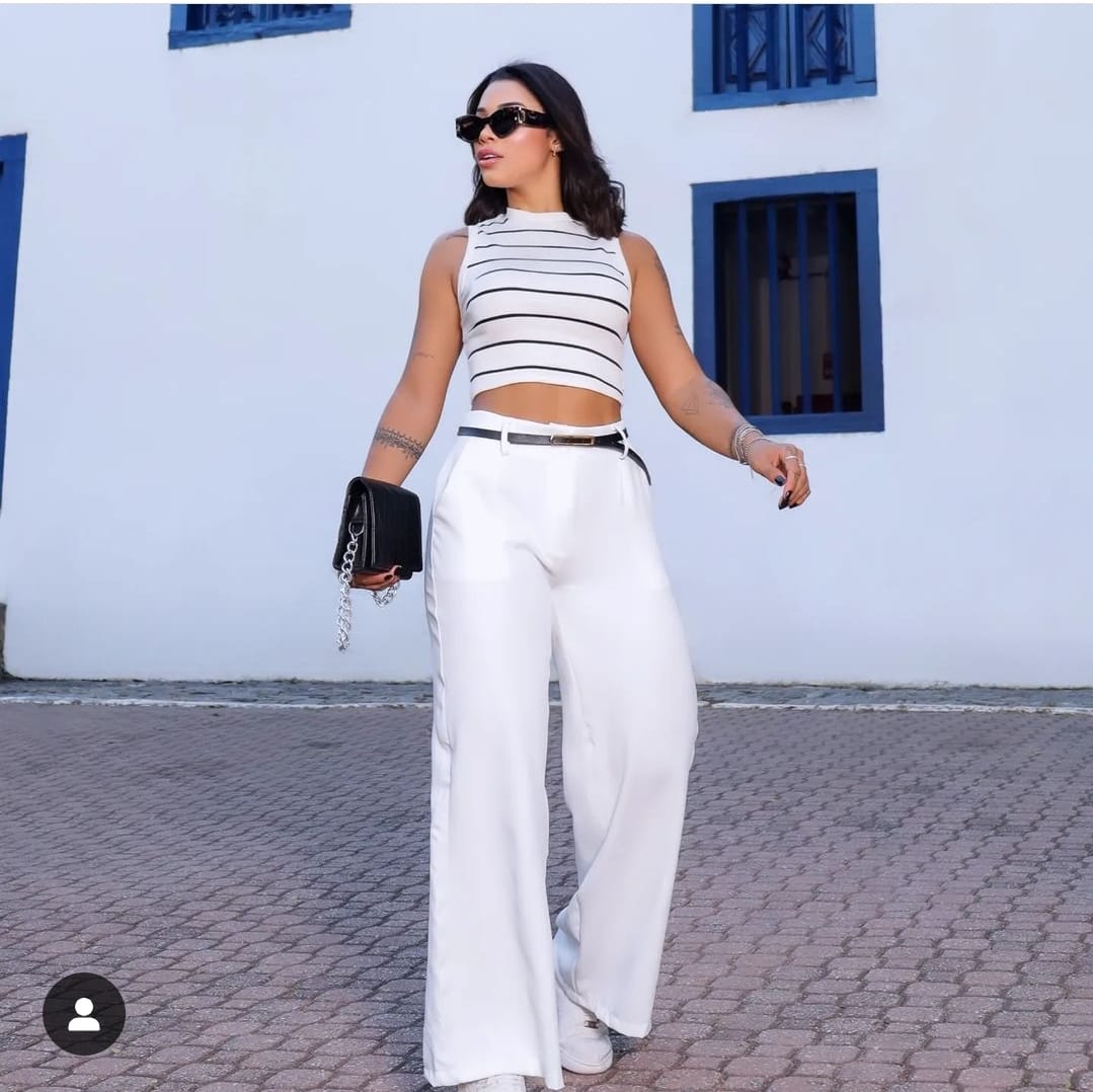 Calça Pantalona Wide Leg - Image 11